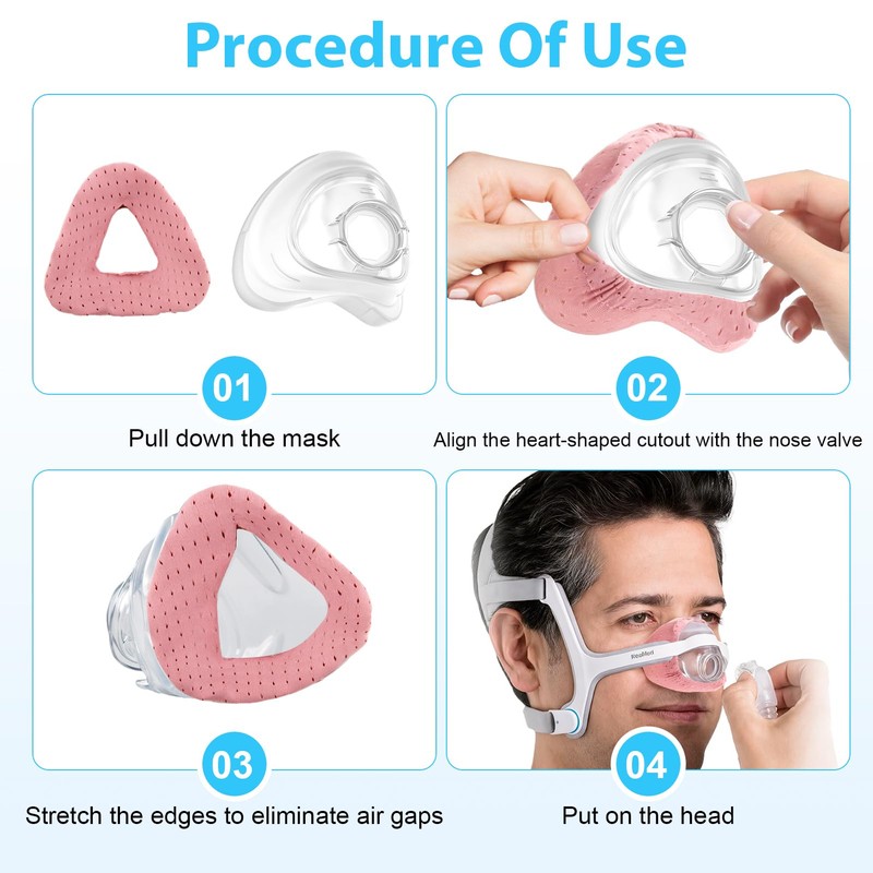 8-Pack Nasal Mask Liners Compatible with AirFit N20 Nasal Mask