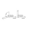 Dzina Soft Slow Close Kitchen Cabinet Door Hinges (2)