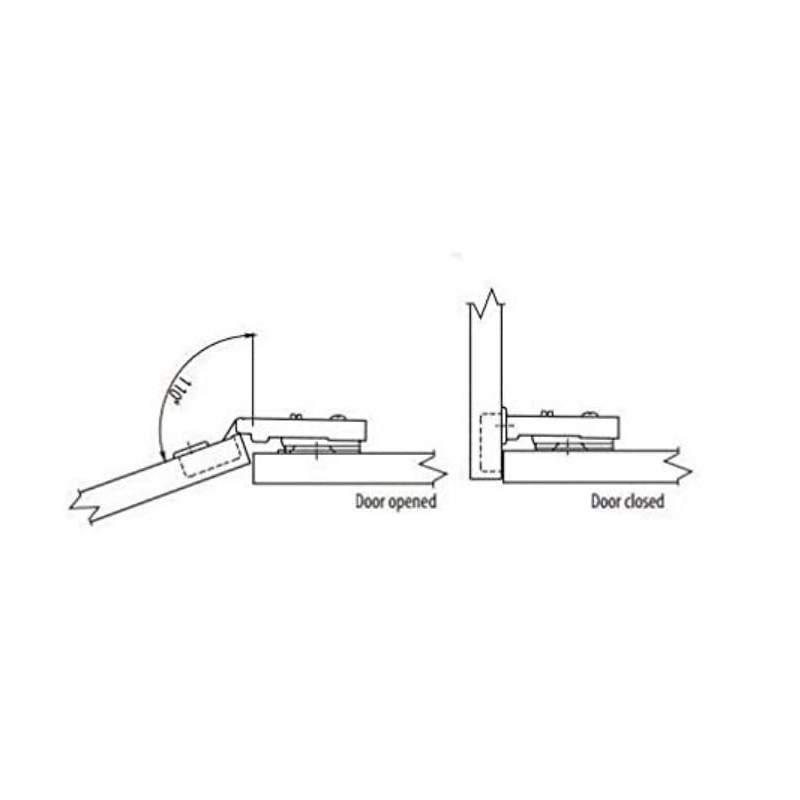 Dzina Soft Slow Close Kitchen Cabinet Door Hinges (2)