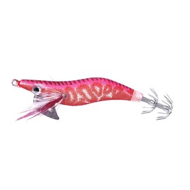 FOLANDO 8cm Fishing Lures Squid Octopus Shrimp Baits, Hard Sinking Lures Kit Fishing Lure Glow Squid Jigs Luminous Squid Jig Shrimp Lure Artificial Shrimp Kit 1#