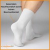 Sockenkauf24 12 Pairs Unisex Socks without Rubber Print 100% Cotton