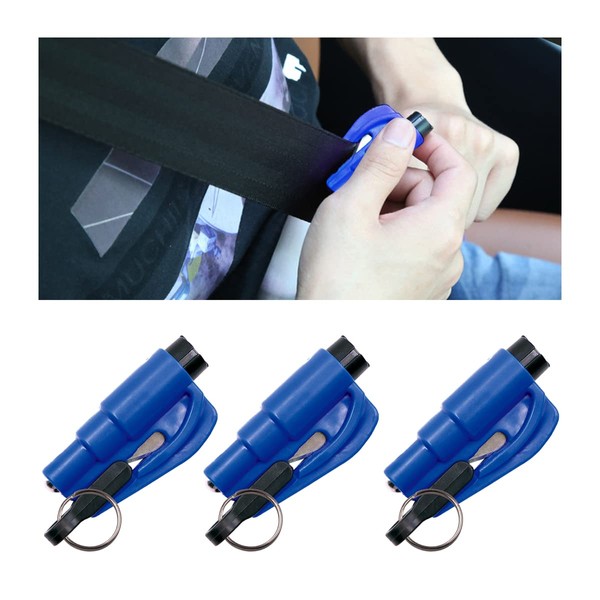 CGEAMDY The Original Emergency Keychain Car Escape Tool, 2-in-1 Seatbelt