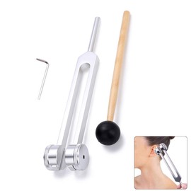 Lezed Tuning Fork 128 Hz Tuning Fork Neurology Tuning Fork with Hammer Tuning Fork Made of Aluminium Tuning Fork Medical Tuning Fork Tuning Forks for Sound Healing Vibration Therapy Tools