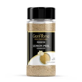 GranAroma Lemon Peel Granules, Versatile Seasoning, Teas, Dressings (3.6 Ounce)