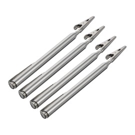 TEHAUX 1set Telescopic Alligator Clips Durable Clamps for Cards Signs and Directional Guidance Reliable for Outdoor Activities and Safety Applications 4pcs