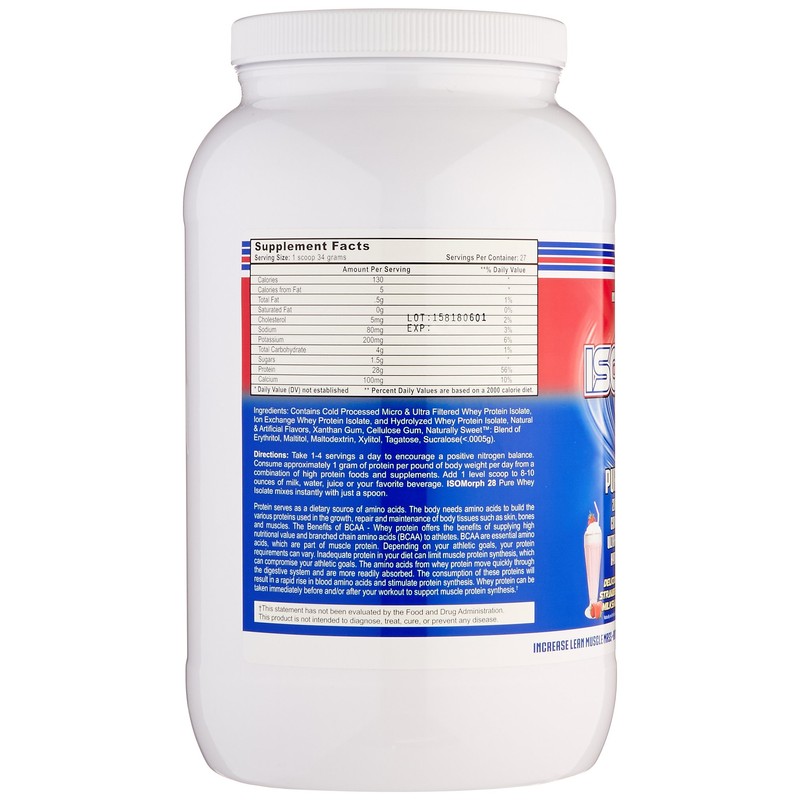 APS Nutrition Isomorph, Strawberry Milkshake, 2 Pound