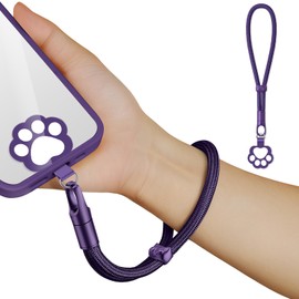 saxsion Hand Wrist Strap Lanyard,Anti Theft,Universal Cell Phone Multifuctional Patch Lanyards for Women and Men (Purple)