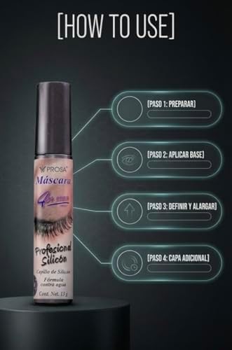 GAERO GLOBAL SOLUTION Mascara para Pestañas Rimel Microfibras 4 en 1 Prose 13g - 2 Piezas