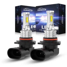 AUIMSOCO 9006 HB4 led Headlight Super Bright Bulbs Kit Low Beam Xenon White 6000K 2-Pack