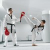 Juvale Taekwondo Kick Pad - Red, 15 x 2.5 x