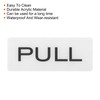 PATIKIL Push Pull Door Sign, 2 Pack Self-Adhesive Rectangle Acrylic