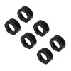 Sausage Caulking Gun Front Cap Black Front Cover (6pcs Plastic)