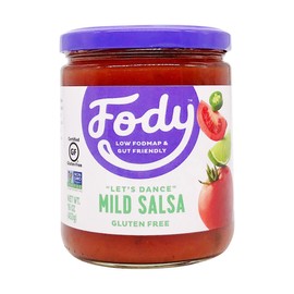Fody Foods Vegan Mild Salsa | Chunky Tomato Jalapeno Salsa | Low FODMAP Certified | Gut Friendly IBS Friendly Kitchen Staple | Gluten Free Lactose Free Non GMO