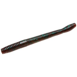 Zoom Magnum Finesse Worm-Pack of 10 (Red Bug, 5-Inch)
