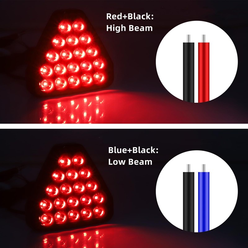 Car LED Rear Light Triangle High Position Third Brake Light