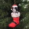 Holiday Ornaments Shih Tzu in Santa Boot, 4.75", Polyresin, Pet