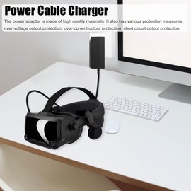 Black AC Adapter Charging Replacement Accessories Compatible for Valve Index VR Headset 181196-11, 3 Meters/9.8FT, Power Supply, by Xspeedonline