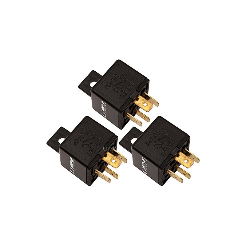 Vixen Horns 4-PIN Horn Relay 30A/12V for Train/Air Horn -