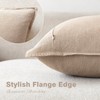 Foindtower Pack of 2, Decorative Linen Soild Throw Pillow Covers