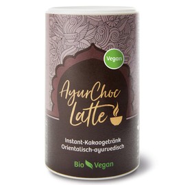 Classic Ayurveda - AyurChoc Latte Vegan - 220 g - Instant-Getränkepulver zum Anrühren - Bio zertifiziert