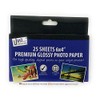 Just stationery A6 Photo Paper (Pack of 25), White, 6x4