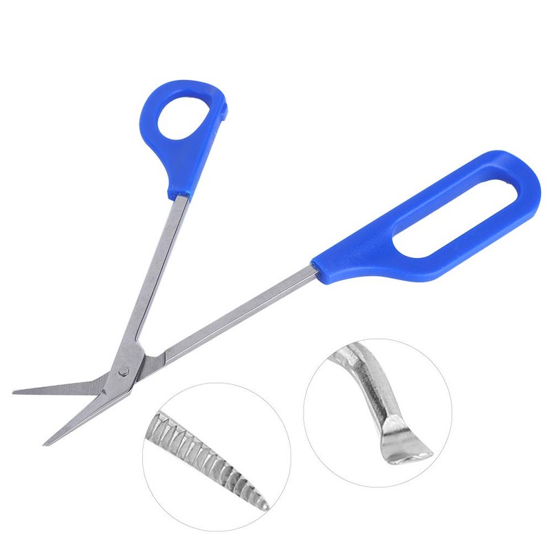 Toenail Scissors with Long Handle, Stainless Steel Pedicure Nail Tool