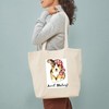 CafePress Welsh Corgi Pirate Tote Bag Reusable Natural Beige Canvas