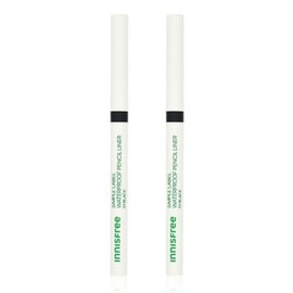 Innisfree 이니스프리 심플라벨 워터프루프 펜슬 라이너 0.1g 01 블랙 2개 Innisfree Simple Label Waterproof Pencil Liner 0.1g 01 Black 2pcs
