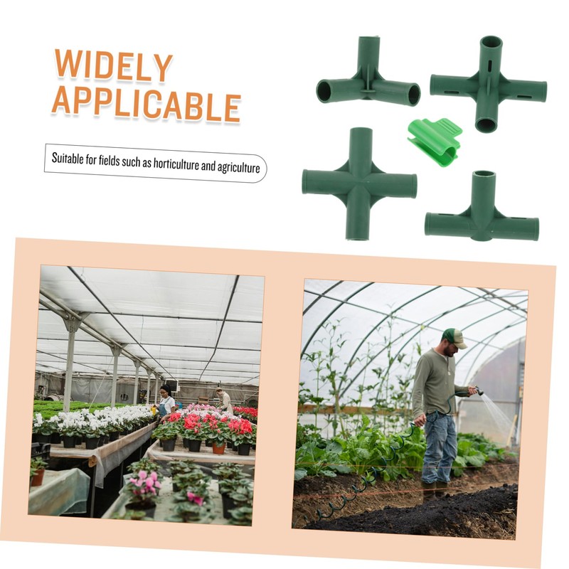 SUPVOX 3sets Greenhouse Connectors Kit Includes Right Angle and Flat