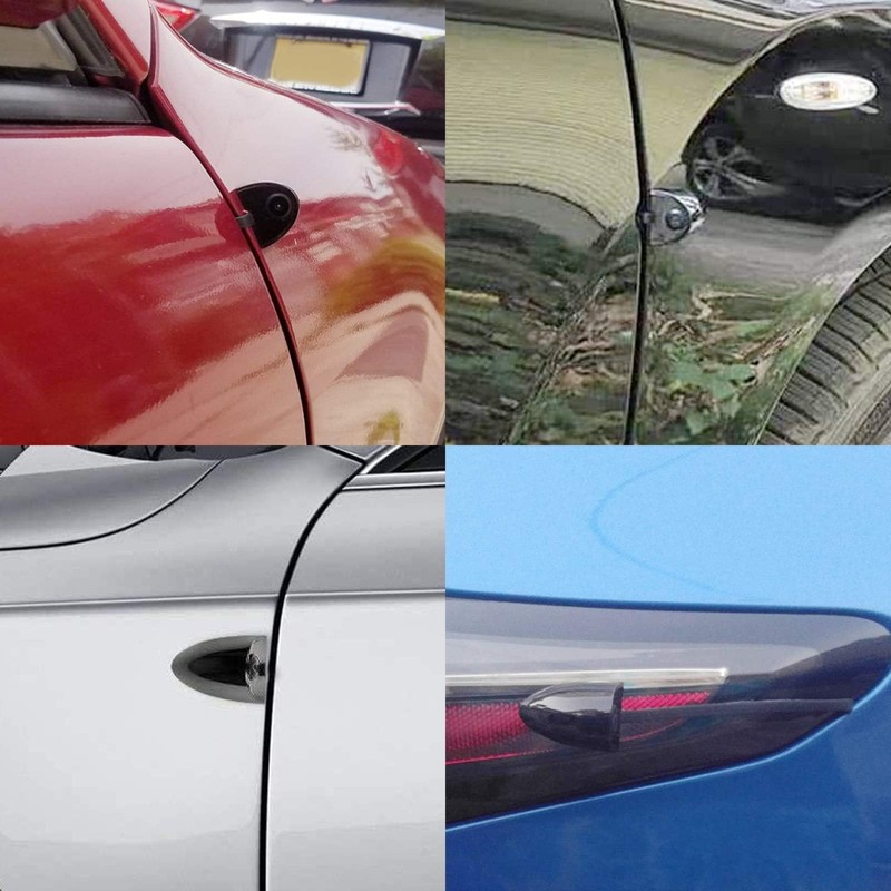 EWAY 2PCs Car Door Blind Spot Side View Camera, Self-Adhesive