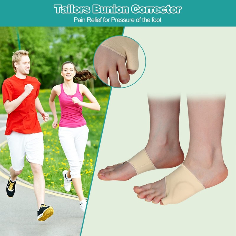 WooTshu Tailor Bunion Corrector Pads for Pinky Toe Relief, Little