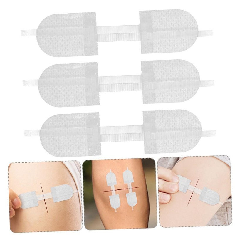 Minkissy 6pcs Self Bandage Butterfly Closure Dressing Patch for Quick