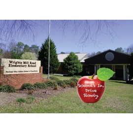 VictoryStore 22" Corrugated Plastic Sign - School's In Drive Slowly