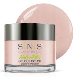 SNS Healthy Natural Nails SNS Nail Dip Powder, Gelous Color Dipping Powder - La Boom (Natural Nudes/Tan, Cream) - Long-Lasting Dip Nail Color Lasts 14 Days - Low-Odor & No UV Lamp Required - 1 OZ