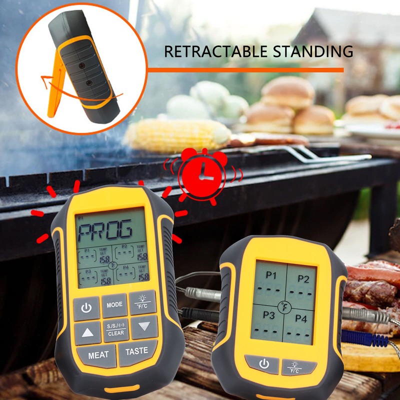 Digital Cooking BBQ Thermometer ABS Wireless Oven Food Smoker Thermometer