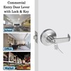 NEWBANG HARDWARE Commercial Keyed Entry Door Lever Handle Set with
