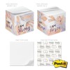Floral Affirmation Sticky Note Cube / 600 Sheets / 2.75"