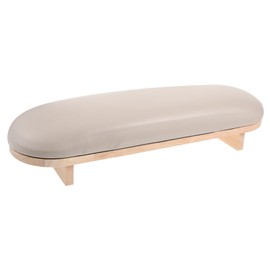 BIUDECO Manicure Arm Rest Pillow Hand Rest Stand for Nails Wood Leather Cushion