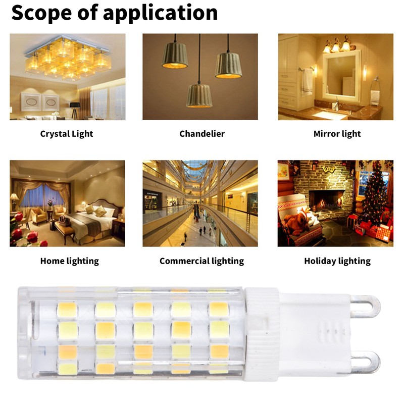 10PCS G9 LED Lamp Dimmable Ceramic LED Bulb Replace Halogen