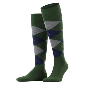 Burlington King Knee Socks Opaque Cotton (Organic), Green Eucalyptus 7502
