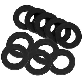 Joywayus 10PCS Flat Rubber Washers 0.716" OD O-Ring Seals Hose Gasket Pipe Connector Replacement Propane Gas Adapter Accessories