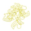 100Pcs Paper Clips Yellow Duck Shape Lightweight Portable Electroplating Process