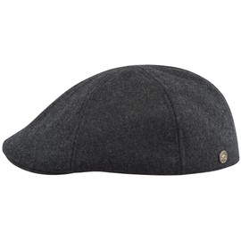 Sterkowski Rusty Flat Cap Wool Peaked Cap for Men and Women Warm and Comfortable Duckbill Hat, charcoal