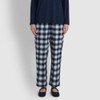 JAJU [JAJU/자주] 여 플란넬 파자마 팬츠_다크 네이비 [JAJU] Women's Flannel