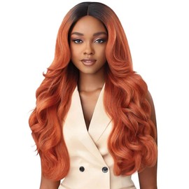 Outre Soft & Natural Synthetic Lace Front Wig - NEESHA 208 (1 Jet Black)