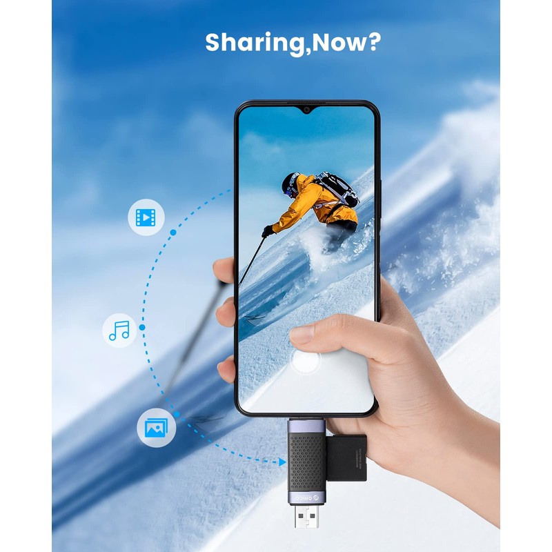 SD Card Reader, ORICO USB 2.0 Card Adapter Portable 2