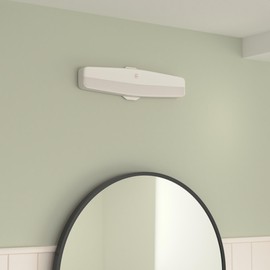 Lithonia Lighting LED Flush Mount Closet Light, 18 Inch Motion Sensor Closet Light Fixture for Bedroom, Bathroom, Storeroom, Pantry or Utility Room, Damp Rated, Hardwired (FMMCL 18 840 PIR M4)