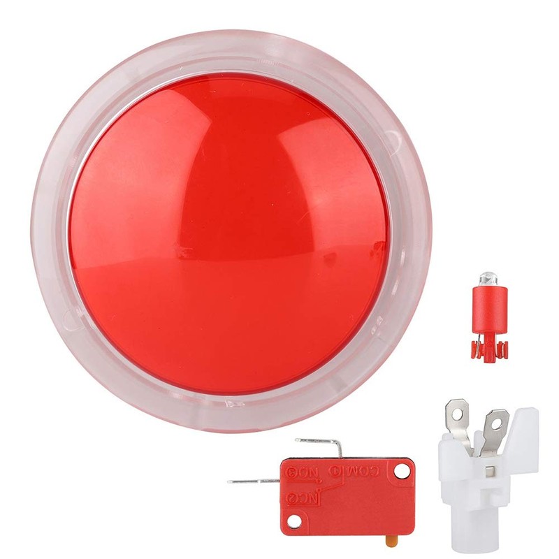 Tissting 100mm Game LED Light Button, 12V Lit Illuminated Push