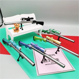 Kagodri Sniper Rifle Shape Signature Pen Eating Chicken Gun Shape Luminous Gel Pen Signature Pen Anniversary Celebration Gift