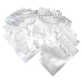 The Kind Bag Resealable Mylar Bags for Food; BPA Free & Freezer Safe Zipper Seal Bags; Smell Proof, Heat Sealable, Moisture Free & Waterproof; Commercial Grade 6mil, 8x5 inch; Black & Clear (100ct)